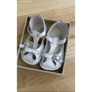 Gertrude White Vintage Baby Gilr Shoes - Size 1